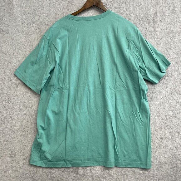 NWOT Lands' End Men's XXL Super-T Short Sleeve Green Pocket Tee - Picture 3 of 6